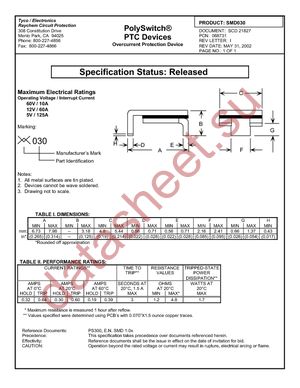 SMD030-2 datasheet  